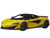 McLaren 600LT Sicilian Yellow and Carbon 1/18 Model Car Autoart 76082