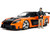 1995 Mazda RX-7 Widebody RHD Right Hand Drive Orange Metallic Black Han Diecast Figurine The Fast and the Furious Tokyo Drift 2006 Movie 1/24 Diecast Model Car Jada 33174