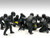 Formula One F1 Pit Crew 7 Figurine Set Team Black Release II 1/18 Scale Models American Diorama 76554