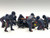 Formula One F1 Pit Crew 7 Figurine Set Team Blue Release II 1/18 Scale Models American Diorama 76555