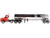 Kenworth T880 SBFA Tandem Day Cab Truck Pusher Axle Heil FD9300/DT-C4 Petroleum Tanker Trailer Frontier Tank Lines Red Chrome Transport Series Limited Edition 500 pieces Worldwide 1/50 Diecast Model Diecast Masters 64190