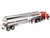 Kenworth T880 SBFA Tandem Day Cab Truck Pusher Axle Heil FD9300/DT-C4 Petroleum Tanker Trailer Frontier Tank Lines Red Chrome Transport Series Limited Edition 500 pieces Worldwide 1/50 Diecast Model Diecast Masters 64190