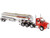 Kenworth T880 SBFA Tandem Day Cab Truck Pusher Axle Heil FD9300/DT-C4 Petroleum Tanker Trailer Frontier Tank Lines Red Chrome Transport Series Limited Edition 500 pieces Worldwide 1/50 Diecast Model Diecast Masters 64190