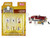 Western Style 6 piece Diecast Set 4 Figurines 2 Accessories 1/64 Scale Models American Diorama 76485