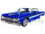 1964 Chevrolet Impala Lowrider Hard Top Candy Blue Metallic Cream Top Get Low Series 1/24 Diecast Model Car Motormax 79021