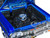 1964 Chevrolet Impala Lowrider Hard Top Candy Blue Metallic Cream Top Get Low Series 1/24 Diecast Model Car Motormax 79021