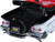 1958 Chevrolet Impala Convertible Lowrider Black White Red Interior Get Low Series 1/24 Diecast Model Car Motormax 79025