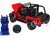 1992 Jeep Wrangler DV8 Off-Road Red Matt Black Stripes Extra Wheels Just Trucks Series 1/24 Diecast Model Car Jada 33851