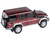 2014 Toyota Land Cruiser 76 Merlot Red Metallic 1/64 Diecast Model Car Paragon Models PA-55313