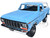 1978 Ford Bronco Custom Light Blue White Timeless Legends Series 1/24 Diecast Model Car Motormax 79373