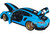 Porsche 911 991.2 GT2 RS Weissach Package Miami Blue Carbon Stripes 1/18 Model Car Autoart 78175