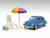 Beach Girls Accessories Beach Chair and Beach Umbrella and Duffle Bag for 1/18 Scale Models American Diorama AD76317