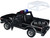1978 Ford Bronco Police Car Unmarked Black with White Top Law Enforcement and Public Service Series 1/24 Diecast Model Car Motormax 76983bk