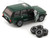 Land Rover Range Rover Classic LSE RHD Right Hand Drive Green with Sunroof with Extra Wheels 1/64 Diecast Model Car BM Creations 64B0182