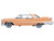 1959 Chrysler Imperial Crown 2 Door Hardtop Persian Pink White Top 1/87 HO Scale Diecast Model Car Oxford Diecast 87IC59001