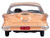 1959 Chrysler Imperial Crown 2 Door Hardtop Persian Pink White Top 1/87 HO Scale Diecast Model Car Oxford Diecast 87IC59001