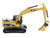 CAT Caterpillar 320D L Hydraulic Excavator Multiple Work Tools Operator High Line Series 1/87 HO Diecast Model Diecast Masters 85652