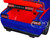 2015 Dodge Challenger SRT Hellcat Dark Blue Graphics Red Interior Thor Diecast Figure The Mighty Thor Marvel Series 1/24 Diecast Model Car Jada 32186