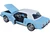 1964 1/2 Ford Mustang Light Blue White Top James Bond 007 Thunderball 1965 Movie James Bond Collection Series 1/24 Diecast Model Car Motormax 79855