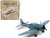 Douglass SBD-3 Dauntless Bomber Plane United States Navy 1938 1/72 Diecast Model Warbirds WWII 27287-38