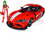 2020 Toyota Supra Red Graphics Miriya Sterling Diecast Figurine Robotech Hollywood Rides Series 1/24 Diecast Model Car Jada JA33679