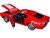 1971 Ford Mustang Sportsroof Red White Stripes Refresh Yourself Coca-Cola 1/24 Diecast Model Car Motor City Classics 424071