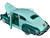 1948 Chevrolet Aerosedan Fleetside Lowrider Pastel Green Green Metallic Two-Tone Get Low Series 1/24 Diecast Model Car Motormax 79027