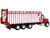 Peterbilt Truck Red Meyer Manufacturing 8126RT Boss Forage Box 1/64 Diecast Model SpecCast MEY002