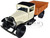 1931 Ford Model AA Pickup Truck Cream Black Platinum Collection Series 1/24 Diecast Model Car Motormax 79377