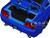 2006 Ford Mustang GT Blue Metallic Matt Black Hood Stripes Bigtime Muscle Series 1/24 Diecast Model Car Jada 34195