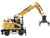 CAT Caterpillar M318 Wheeled Excavator Yellow Operator High Line Series 1/50 Diecast Model Diecast Masters 85956