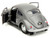 1959 Volkswagen Beetle Gray Metallic with Silver Flames and Boxing Gloves Accessory Punch Buggy Series 1/32 Diecast Model Car Jada JA34235