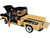 1957 Chevrolet 3100 Stepside Pickup Truck Black and Tan with Graphics Leinenkugle's Beer The Pride of Chippewa Falls 1/18 Diecast Model Auto World AW311
