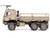 M1083 MTV Medium Tactical Vehicle Armored Cab Cargo Truck with Turret Desert Camouflage US Army Armor Premium Series 1/72 Diecast Model Panzerkampf 12219PA