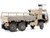 M1083 MTV Medium Tactical Vehicle Armored Cab Cargo Truck with Turret Desert Camouflage US Army Armor Premium Series 1/72 Diecast Model Panzerkampf 12219PA