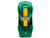 1969 Chevrolet Corvette Stingray ZL1 Green Metallic with Yellow Stripes and Cammy Diecast Figure Street Fighter Video Game Anime Hollywood Rides Series 1/24 Diecast Model Car Jada 30837