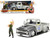 1956 Ford F-100 Pickup Truck Tan and Gray Metallic and Guile Diecast Figure Street Fighter Video Game Anime Hollywood Rides Series 1/24 Diecast Model Car Jada 34373