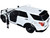 2022 Ford Police Interceptor Utility Unmarked Slick-Top White 1/24 Diecast Model Car Motormax 76990W