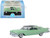 1959 Chrysler Imperial Crown 2 Door Hardtop Highland Green and Ballad Green 1/87 HO Scale Diecast Model Car Oxford Diecast 87IC59002