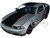 2010 Ford Mustang GT Matt Gray Metallic with Black Graphics and Stripes Ford Performance Bigtime Muscle Series 1/24 Diecast Model Car Jada 34210