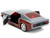 1969 Ford Mustang Silver Metallic and Dark Red and Star Lord Diecast Figure Marvel Guardians of the Galaxy Hollywood Rides Series 1/32 Diecast Model Car Jada 33077