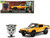 1977 Chevrolet Camaro Off-Road Version "Bumblebee" Yellow Metallic with Black Stripes and Transformers Logo Diecast Statue "Transformers: Rise of the Beasts" (2023) Movie "Hollywood Rides" Series 1/24 Diecast Model Car by Jada