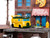 Teenage Mutant Ninja Turtles Turtle Lair Diorama Set with Figures and Party Wagon Nano Scene Series Model Jada 34679