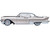 1957 Cadillac Eldorado Brougham Sandalwood Beige Metallic with Silver Top 1/87 (HO) Scale Diecast Model Car Oxford Diecast 87CE57004