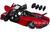 McLaren Speedtail Volcano Red Metallic with Black Top and Suitcase Accessories 1/18 Model Car Autoart 76087