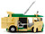 Party Wagon Green and Beige and Donatello Diecast Figure Teenage Mutant Ninja Turtles Hollywood Rides Series Diecast Model Jada 34529