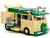 Party Wagon Green and Beige and Donatello Diecast Figure Teenage Mutant Ninja Turtles Hollywood Rides Series Diecast Model Jada 34529