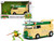 Party Wagon Green and Beige and Donatello Diecast Figure Teenage Mutant Ninja Turtles Hollywood Rides Series Diecast Model Jada 34529
