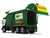 Mack TerraPro Waste Management Refuse Garbage Truck with Wittke Front Load White and Green with Garbage Bin 1/34 Diecast Model First Gear 10-4001D