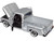 1966 GMC C1000 Fenderside Pickup Truck Silver Metallic Timeless Legends Series 1/24 Diecast Model Car Motormax 79379s